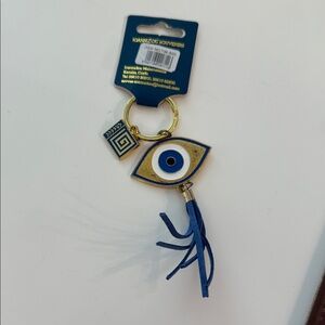 NWT Blue Evil Eye Keychain